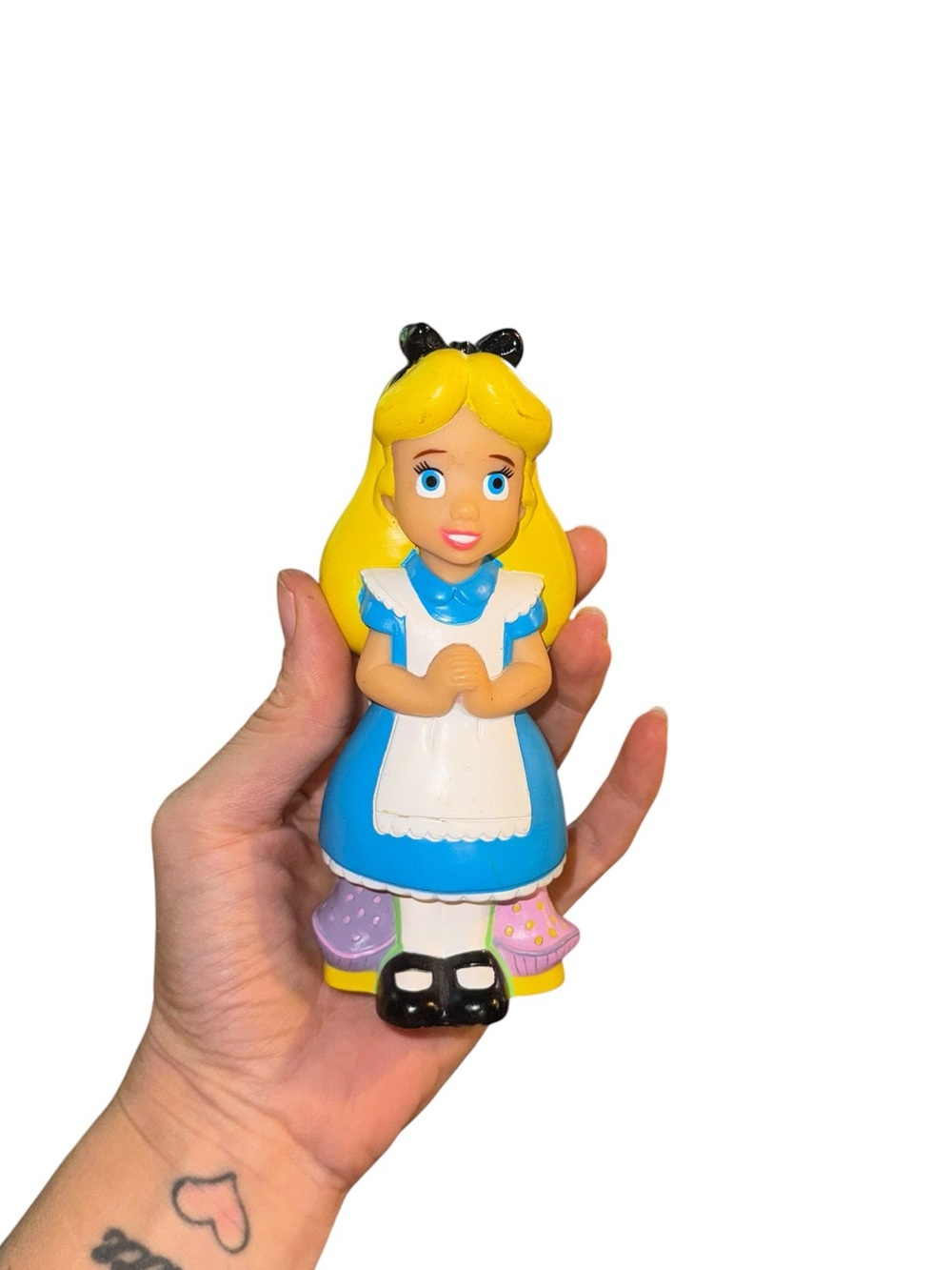 Vintage Disney Alice in wonderland rubber toy